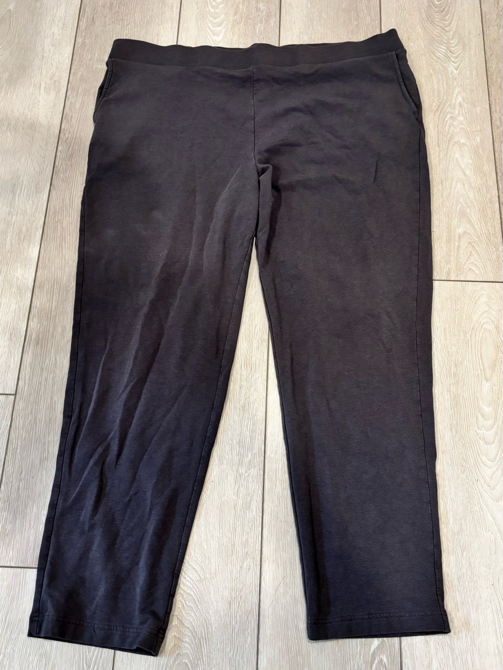Size Large Tall J. Jill Gray Cropped Pull-On Pants